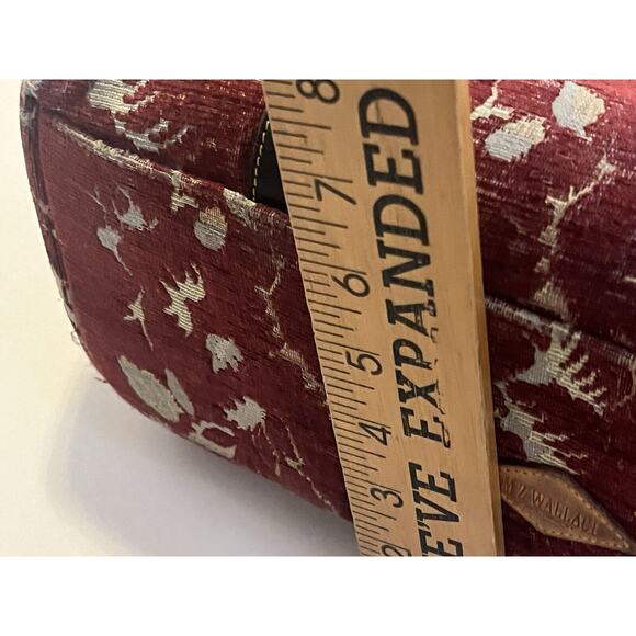 MZ Wallace Ivy Jacquard Tribecca MD Tapestry Carpet Fabric Leather Doctor RARE - Picture 12 of 16